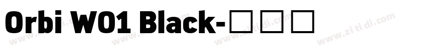 Orbi W01 Black字体转换